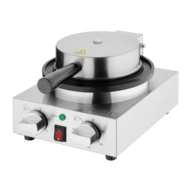 Buffalo Round Belgian Waffle Maker hs985
