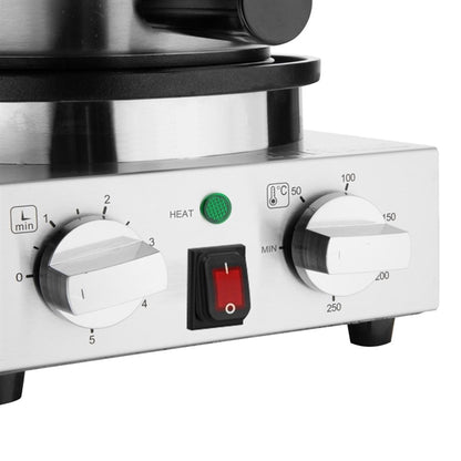 Buffalo Round Belgian Waffle Maker hs985