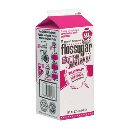 Flossugar Pink Vanilla Ready to Use Cotton Candy Mix 1.47kg hs987