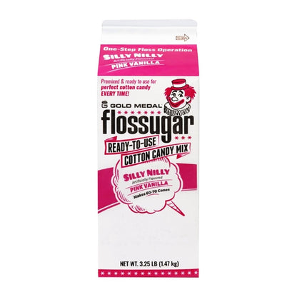 Flossugar Pink Vanilla Ready to Use Cotton Candy Mix 1.47kg hs987