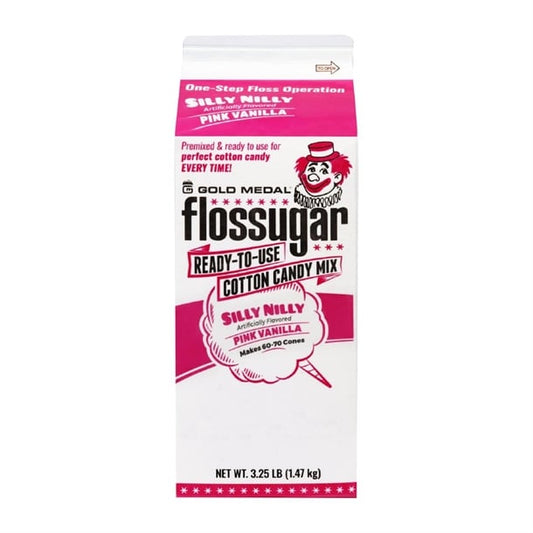 Flossugar Pink Vanilla Ready to Use Cotton Candy Mix 1.47kg hs987
