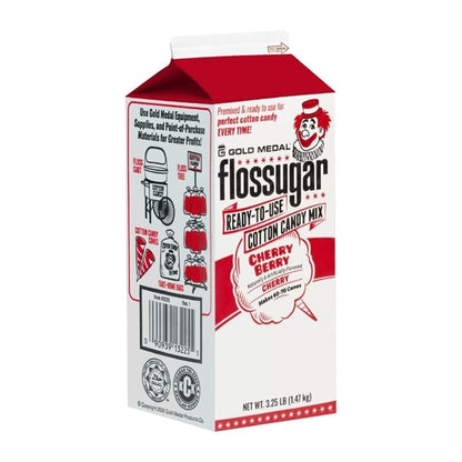 Flossugar Cherry Ready to Use Cotton Candy Mix 1.47kg hs992