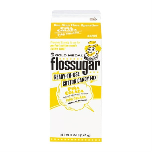 Flossugar Pina Colada Ready to Use Cotton Candy Mix 1.47kg hs993