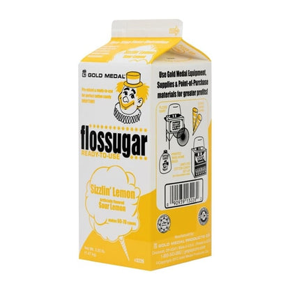 Flossugar Sour Lemon Ready to Use Cotton Candy Mix 1.47kg hs997
