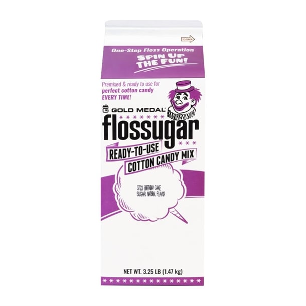 Flossugar Birthday Cake Ready to Use Cotton Candy Mix 1.47kg hs998