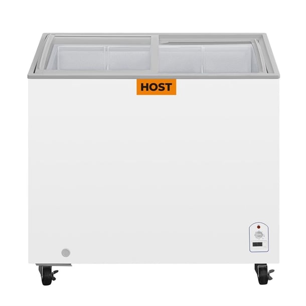 HOST Chest Display Freezer with Sliding Glass Lid 200Ltr HOST1111CF ht009