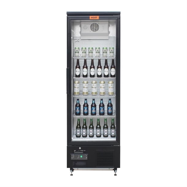 HOST Full Height Hinged Single Door Back Bar Cooler 370Ltr HOST1207SH ht010