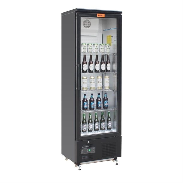 HOST Full Height Hinged Single Door Back Bar Cooler 370Ltr HOST1207SH ht010