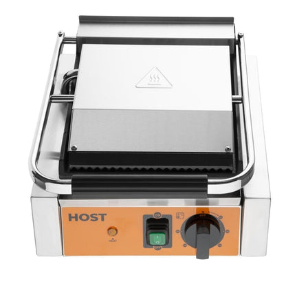 HOST Panini Contact Grill Single - Ribbed/Flat Plates HOST0531RF ht062