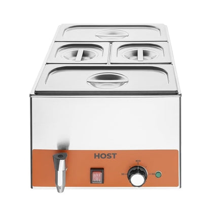 HOST Bain Marie with Drain Tap and GN Pans HOST0504BB ht072