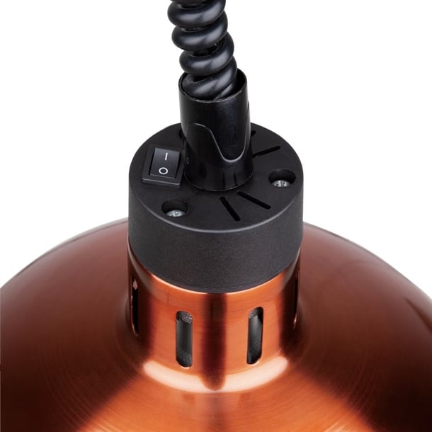 HOST Copper Retractable Dome Heat Lamp HOST0763DC ht101