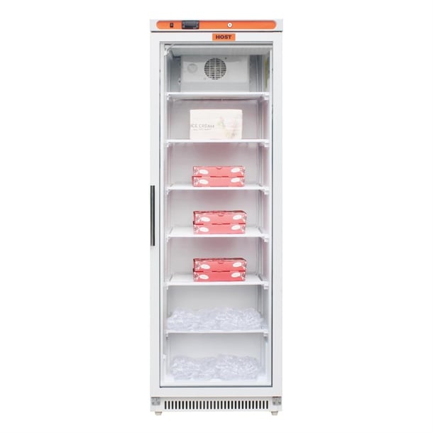 HOST Glass Door Display Freezer White 365Ltr HOST1114UF ht149