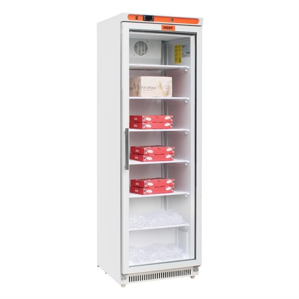 HOST Glass Door Display Freezer White 365Ltr HOST1114UF ht149