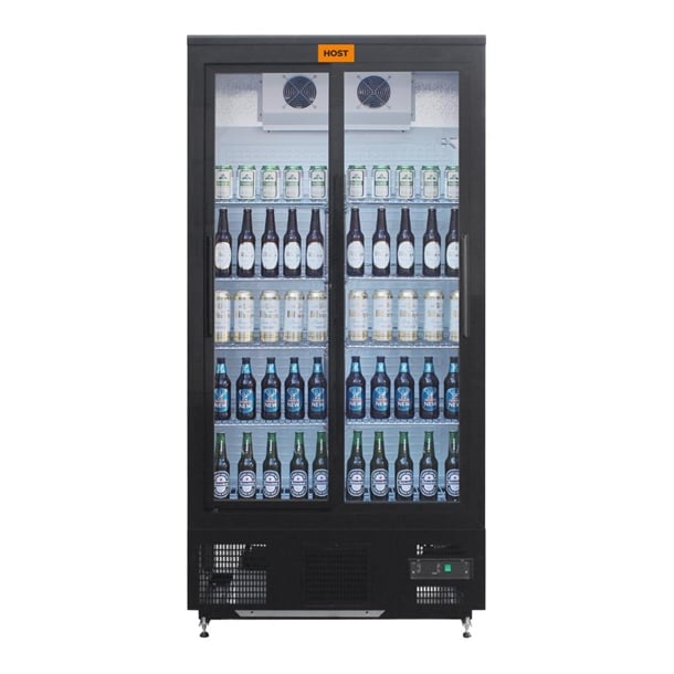 HOST Full Height Double Sliding Door Back Bar Cooler 490L HOST1208DS ht156