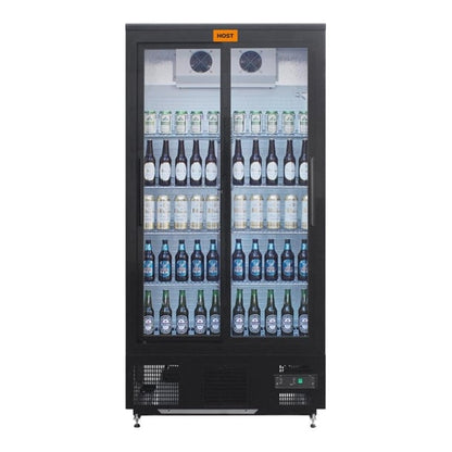 HOST Full Height Double Sliding Door Back Bar Cooler 490L HOST1208DS ht156