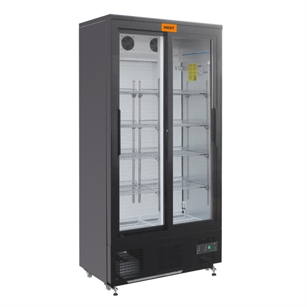 HOST Full Height Double Sliding Door Back Bar Cooler 490L HOST1208DS ht156