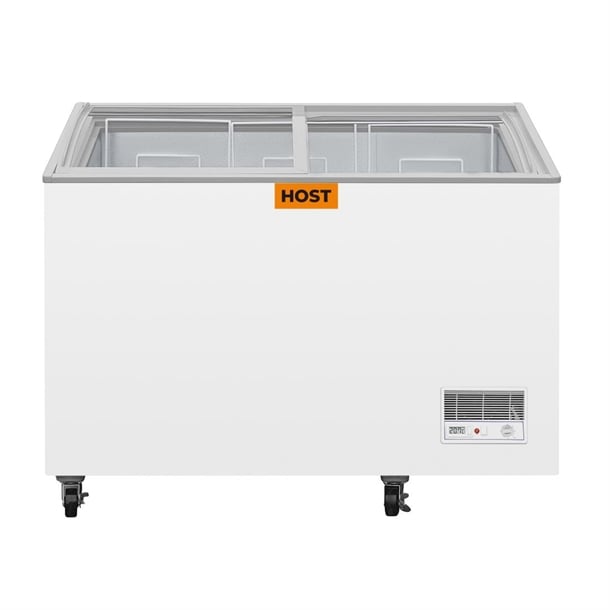 HOST Chest Display Freezer with Sliding Glass Lid 270Ltr HOST1112CF ht171