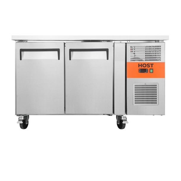 HOST Double Door Counter Freezer Stainless Steel 282Ltr HOST1705CF ht204