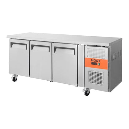 HOST 3 Door Counter Freezer Stainless Steel 417Ltr HOST1706CF ht209