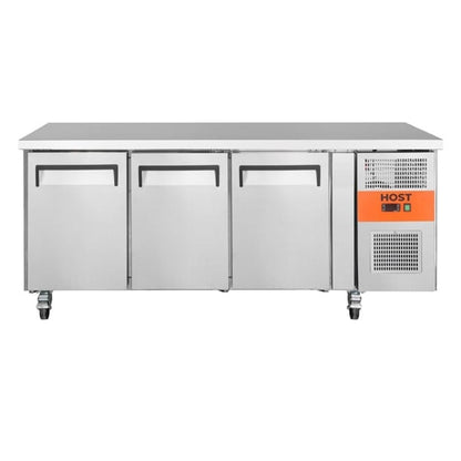 HOST 3 Door Counter Freezer Stainless Steel 417Ltr HOST1706CF ht209
