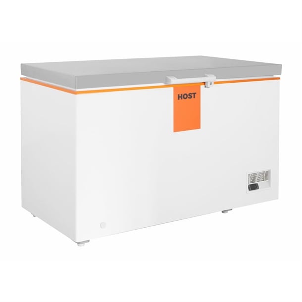 HOST White Chest Freezer with Stainless Steel Lid 1400mm ht254