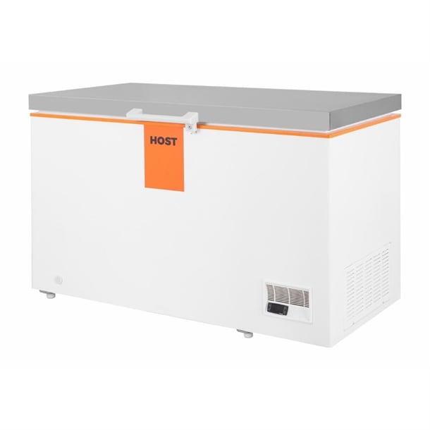 HOST White Chest Freezer with Stainless Steel Lid 1400mm ht254