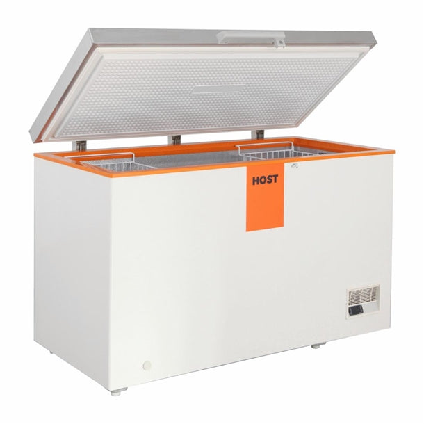 HOST White Chest Freezer with Stainless Steel Lid 1400mm ht254