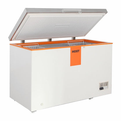 HOST White Chest Freezer with Stainless Steel Lid 1400mm ht254