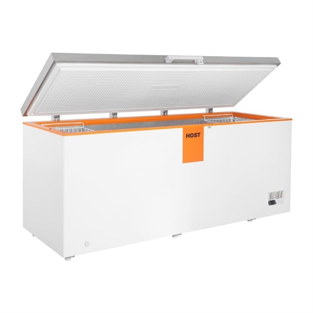 HOST White Chest Freezer with Stainless Steel Lid 2000m ht255