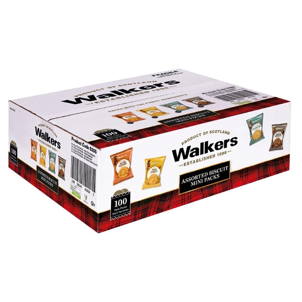 Walkers Mini Pack Assorted Biscuits (100 Pack) ht333