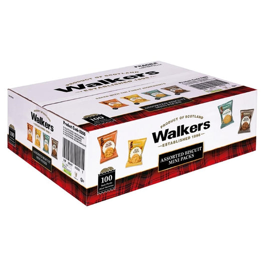 Walkers Mini Pack Assorted Biscuits (100 Pack) ht333