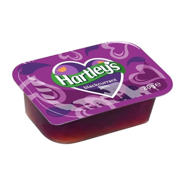 Hartley's Blackcurrant Jam 20g (100 Pack) ht346