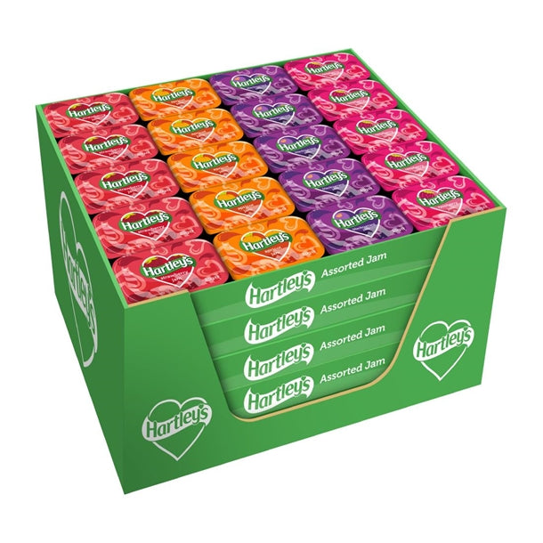 Hartley's Assorted Fruit Jams 20g (100 Pack) ht348
