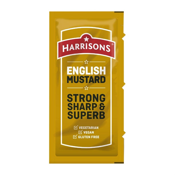 Harrisons English Mustard Sachets 5g (200 Pack) ht356
