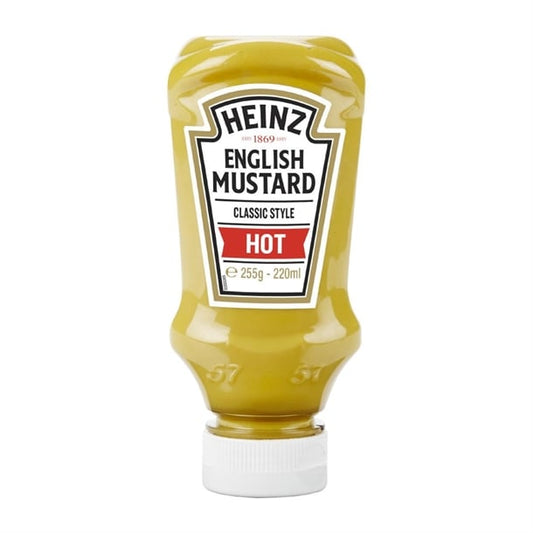 Heinz Table Top Hot English Mustard 220ml (8 Pack) ht376