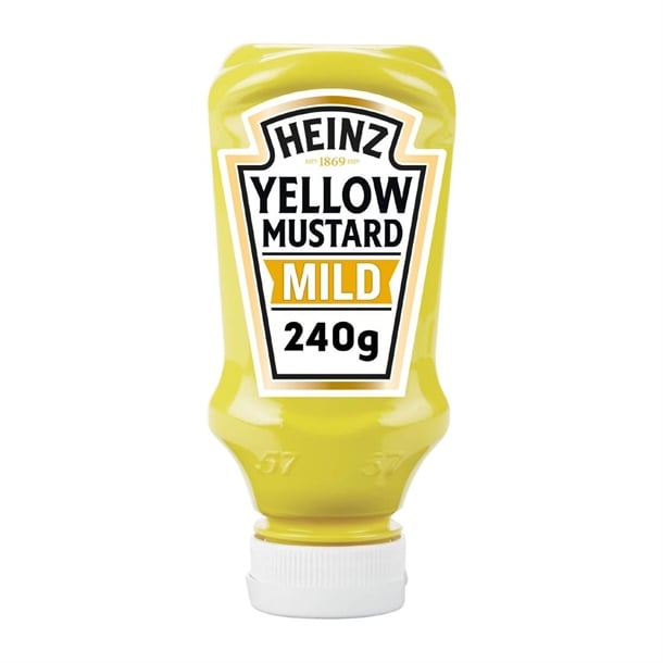Heinz Table Top Yellow Mustard Mild 220ml (8 Pack) ht377