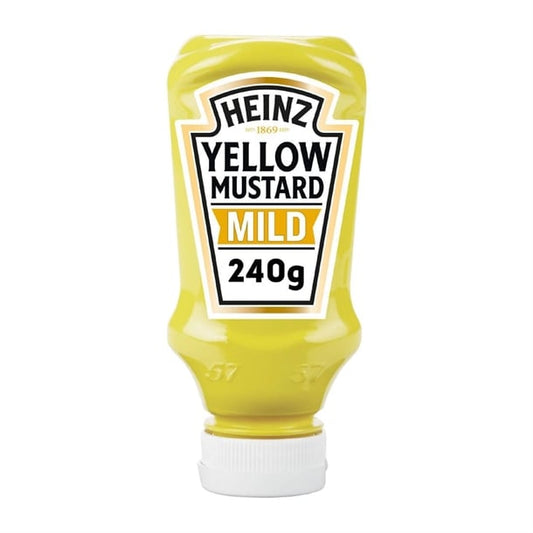 Heinz Table Top Yellow Mustard Mild 220ml (8 Pack) ht377