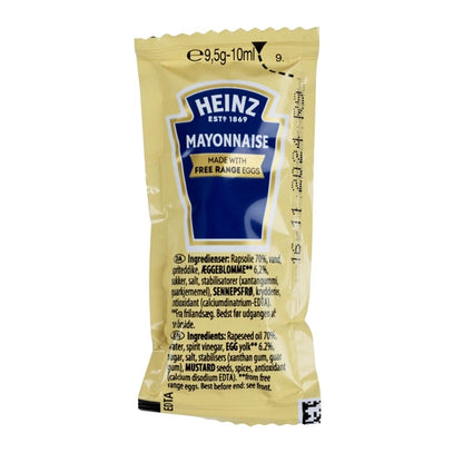 Heinz Mayonnaise Sachets 10ml (200 Pack) ht385