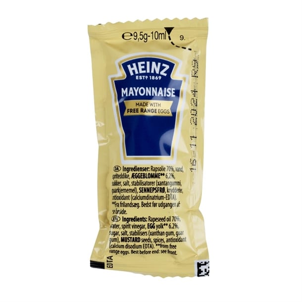 Heinz Mayonnaise Sachets 10ml (200 Pack) ht385