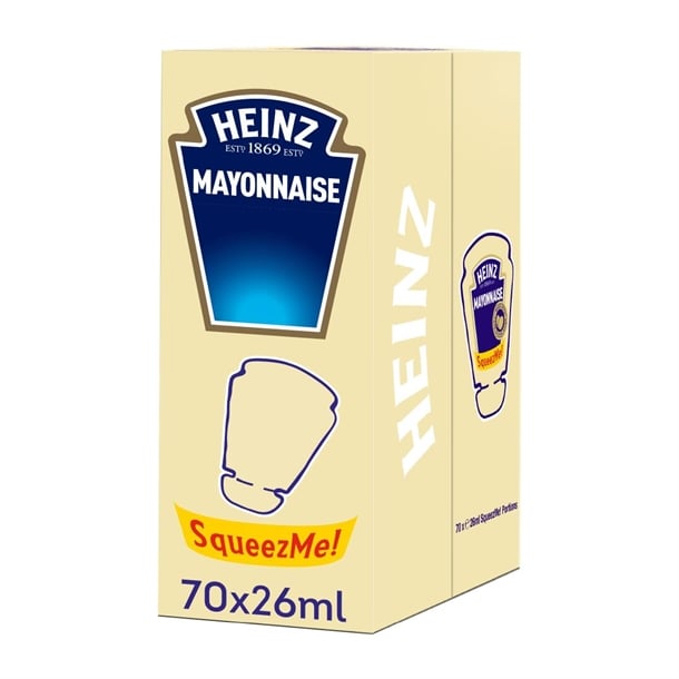 Heinz Mayonnaise SqueezMe! Sachets 26ml (70 Pack) ht396