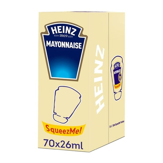 Heinz Mayonnaise SqueezMe! Sachets 26ml (70 Pack) ht396