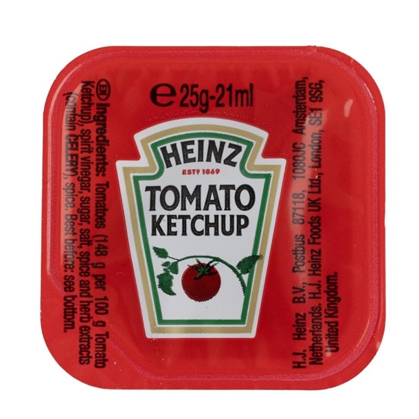 Heinz Tomato Ketchup Dip Pots 25ml (100 Pack) ht397