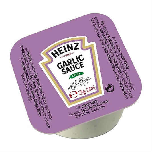 Heinz Garlic Sauce Dip Pots 25ml (100 Pack) ht400