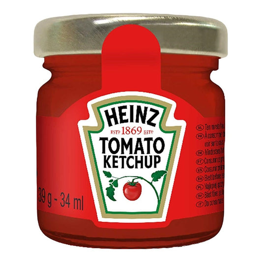 Heinz Tomato Ketchup Mini Glass Jars 39g (80 Pack) ht402