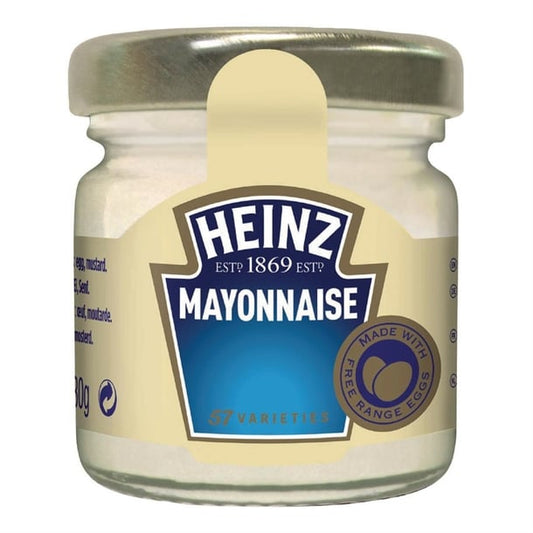 Heinz Mayonnaise Mini Glass Jars 33ml (80 Pack) ht404