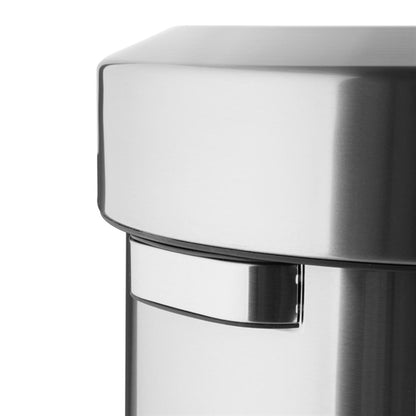 Bolero Bin with Swing Lid Brushed Steel 70Ltr ht461