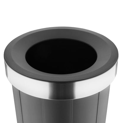 Bolero Bin with Open Top Lid Black 60Ltr ht462