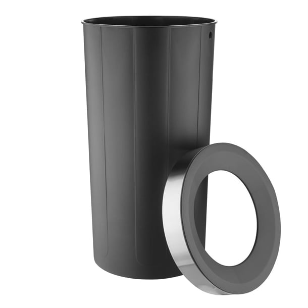 Bolero Bin with Open Top Lid Black 60Ltr ht462
