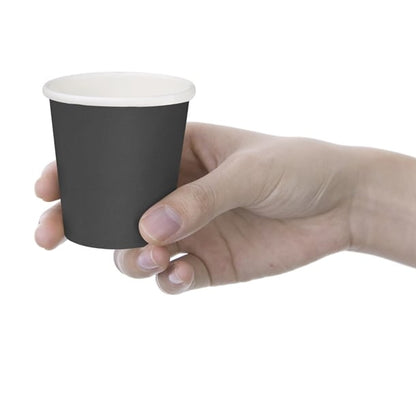 Fiesta Recyclable Hot Cups Single Wall Black 6oz (1000 Pack) ht468