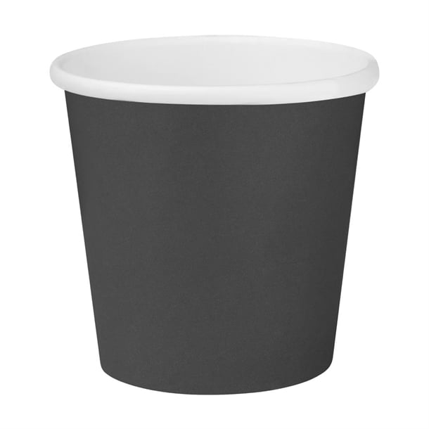 Fiesta Recyclable Hot Cups Single Wall Black 6oz (50 Pack) ht469
